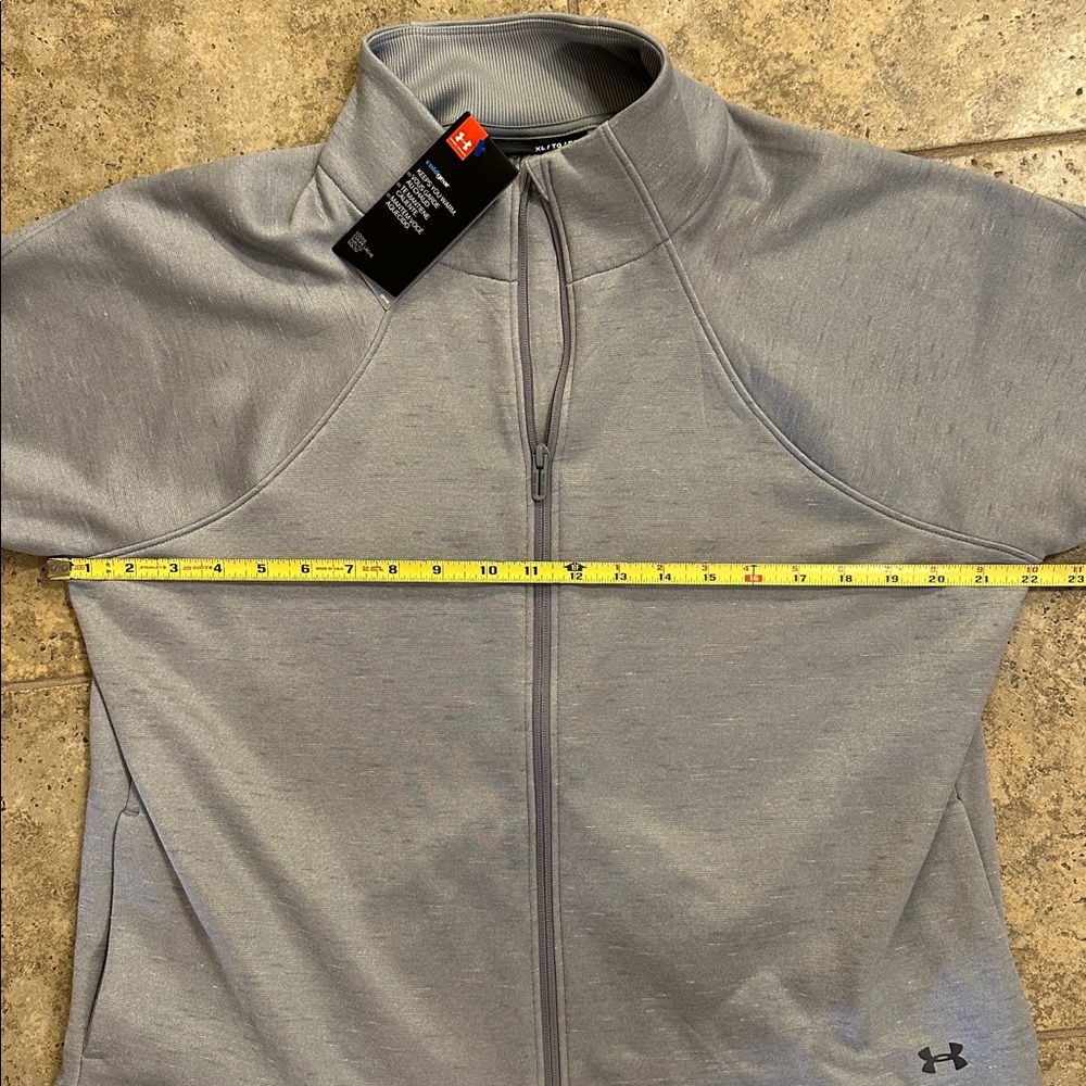 Under Armour NWT Women’s XL Gray Full-Zip Performance Track Jacket - Picture 9 of 10
